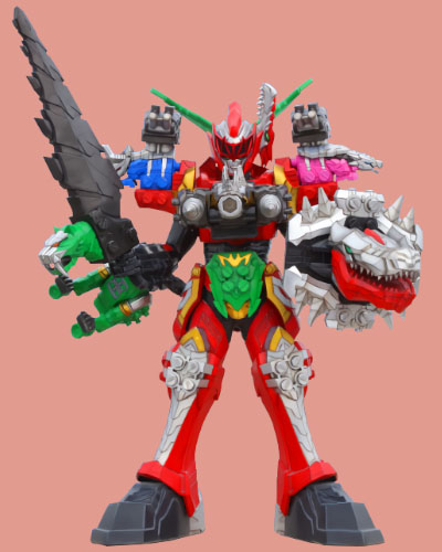 Dino Fury Megazord Warrior Formation